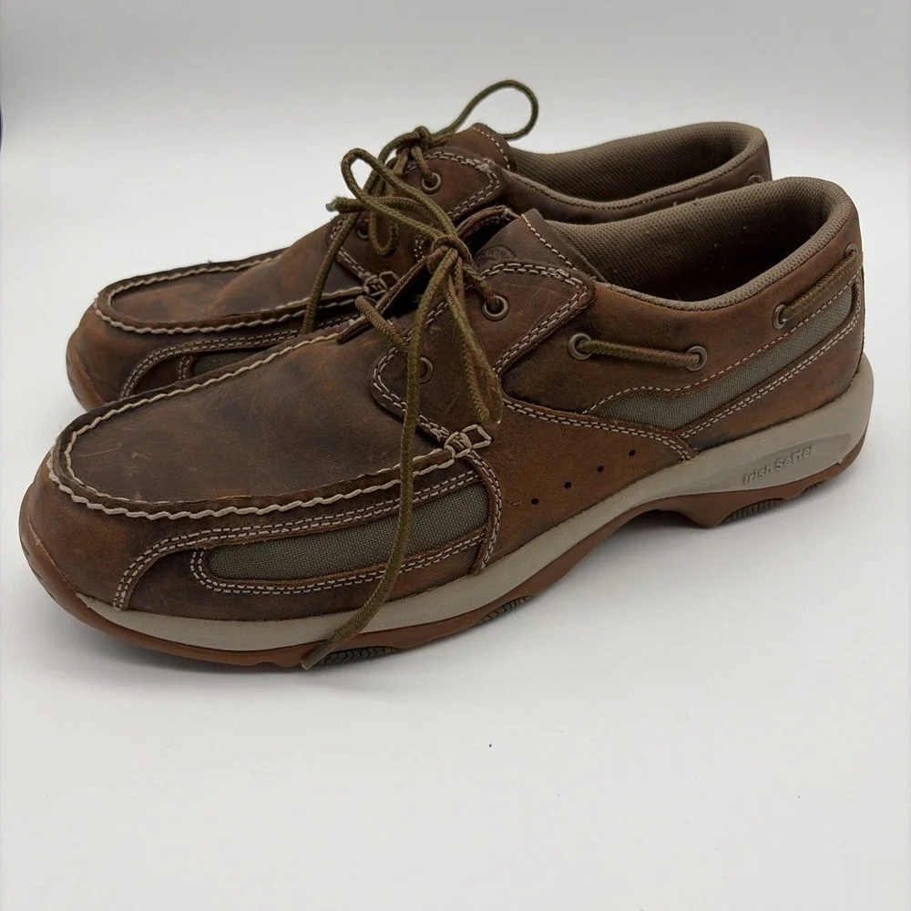 Irish Setter Red Wing Lakeside 3819 Brown Leather Boat Shoes Men's US 14 D